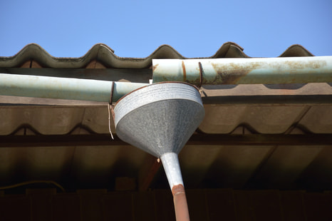 Gutter installation before remodel