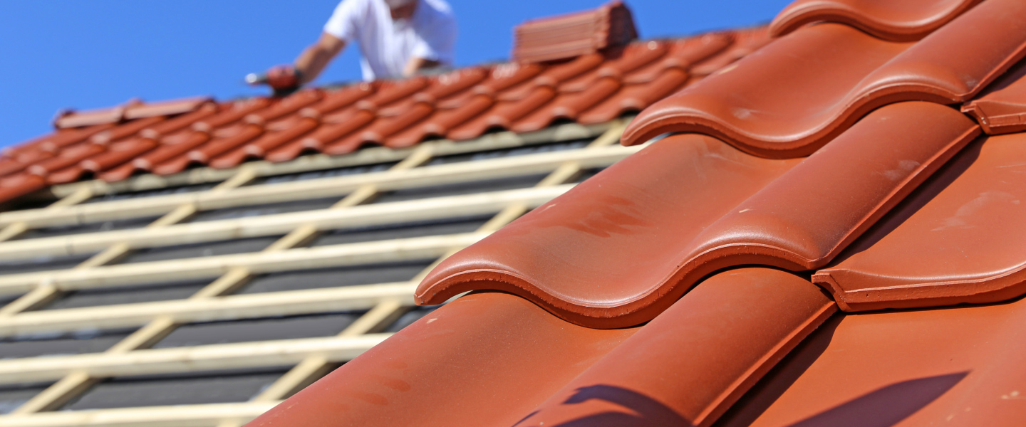 The cost of replacing the roof covered by tiles